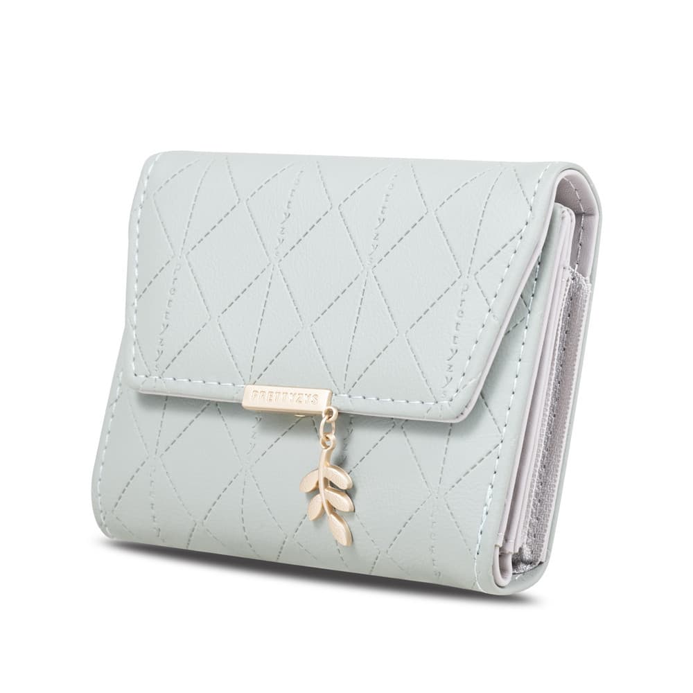 New Women's Wallet Fresh Style Folding Buckle Zipper Short Coin Purse Multi-functional Compact Money Holder Korean Version