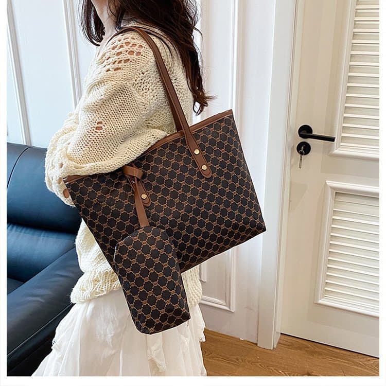 2026 New Fashion Handbag Trendy Large Tote Bag Trendy Shoulder Bag Large Capacity Two-Piece Set Mother-Daughter Bag