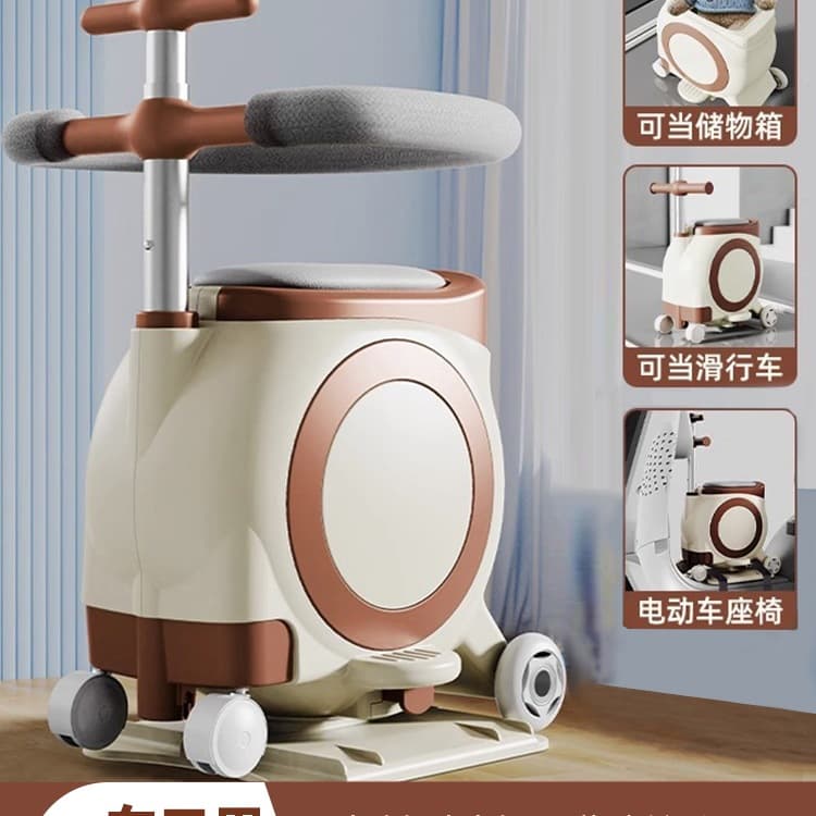 Front-mounted multifunctional child seat for electric scooters, universal baby seating stool