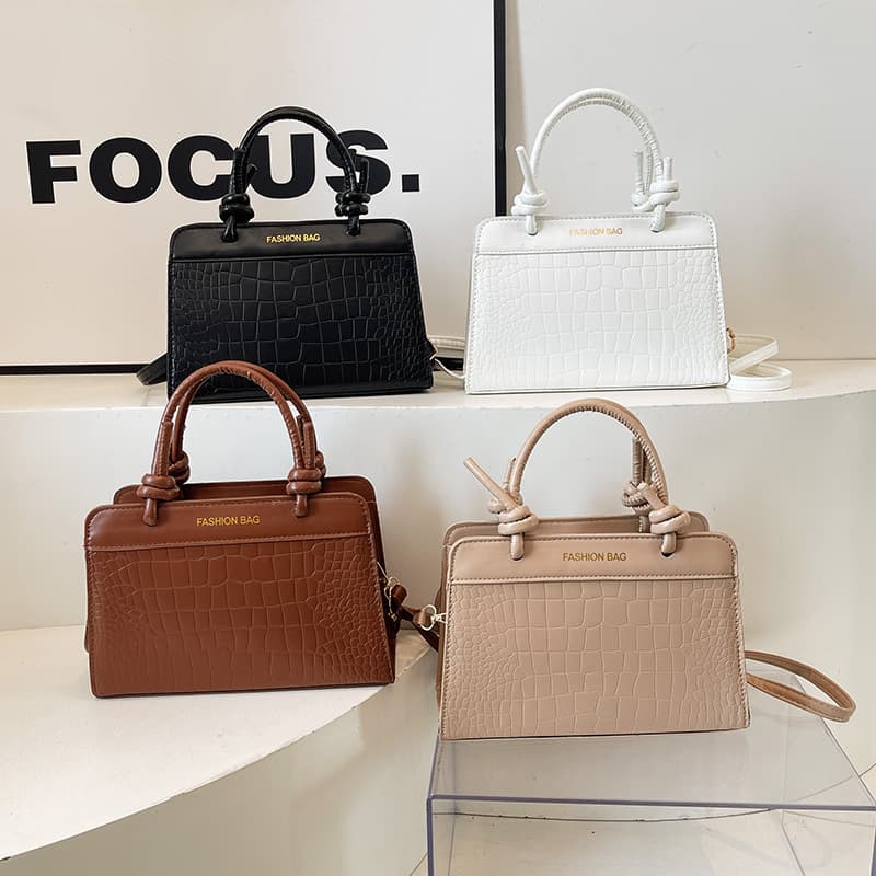 Large-capacity splicing spring 2026 casual new Korean style trendy European and American ins single shoulder portable small square bag
