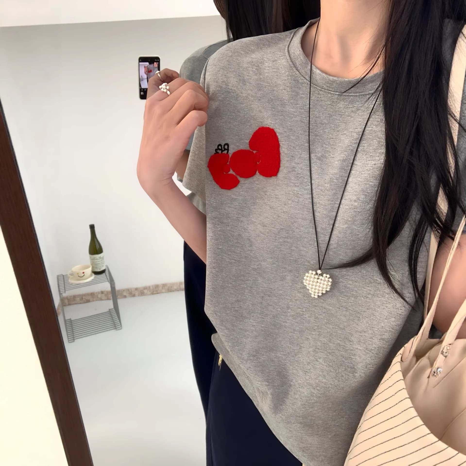 Sweet Cool Style Hello Kitty Short Sleeve T-Shirt for Women, Regular Shoulder, Slim Fit, Versatile, Hot Girl Bowknot, Thickened Half Sleeve Women's T-Shirt