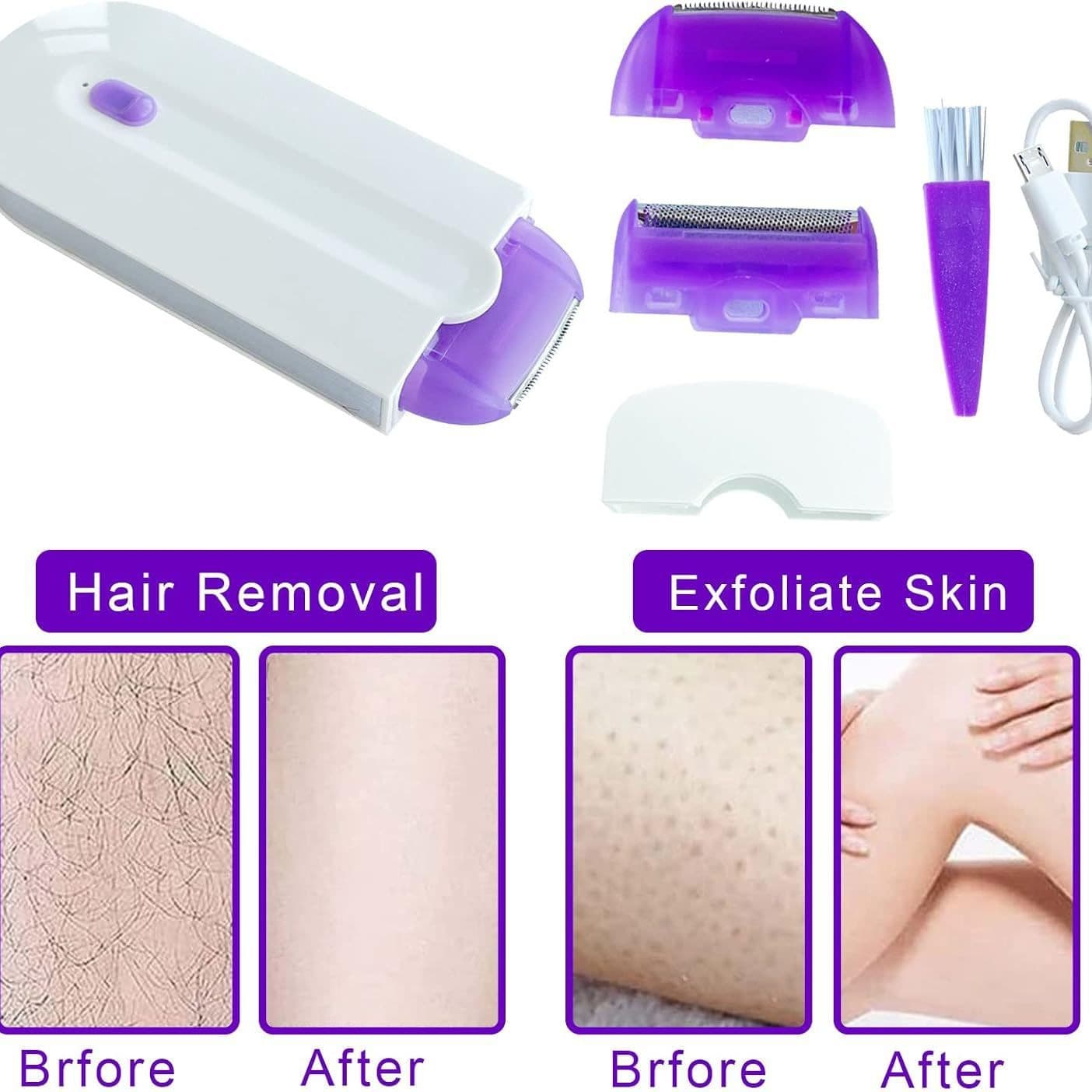 Finishing shaver without induction shaver, laser painless shaving device, blue light hair remover for women
