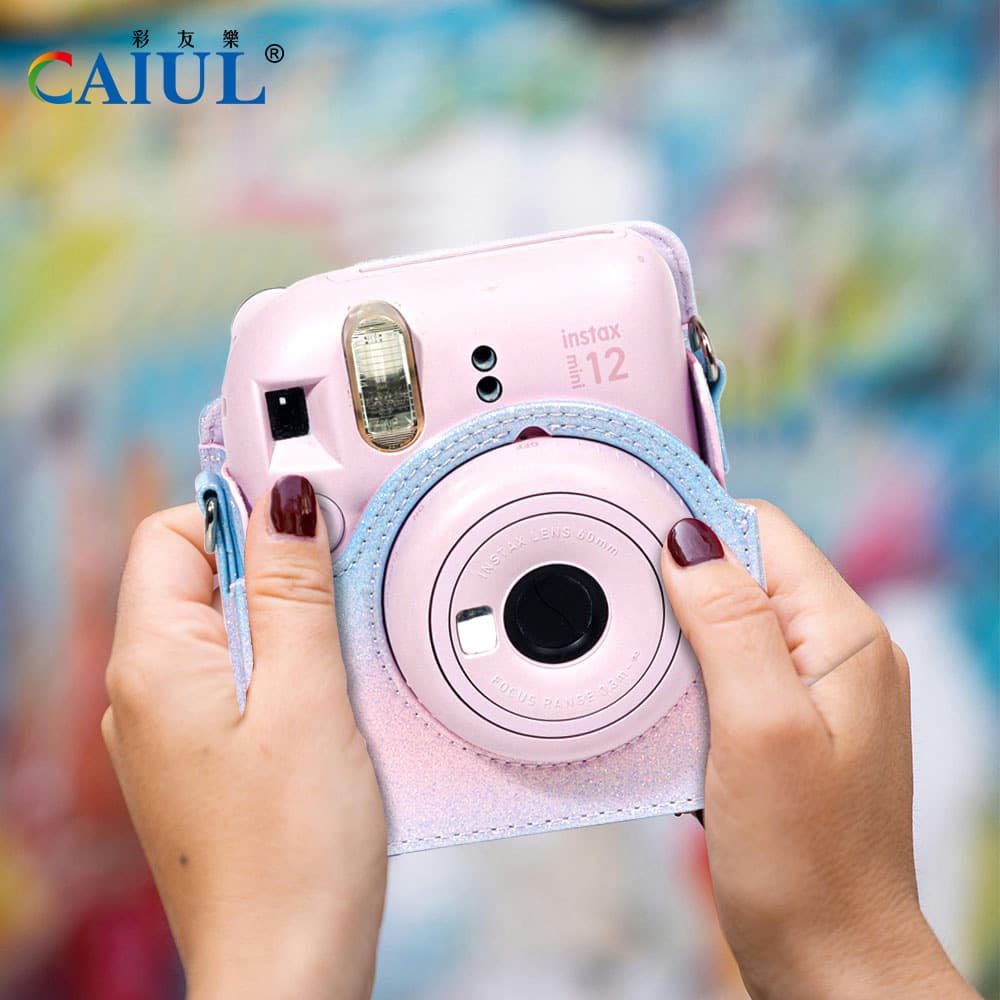 New Cross-Border Fashion Trend Colorful Starry Sky Camera Protective Case for Polaroid Mini12 Camera Bag