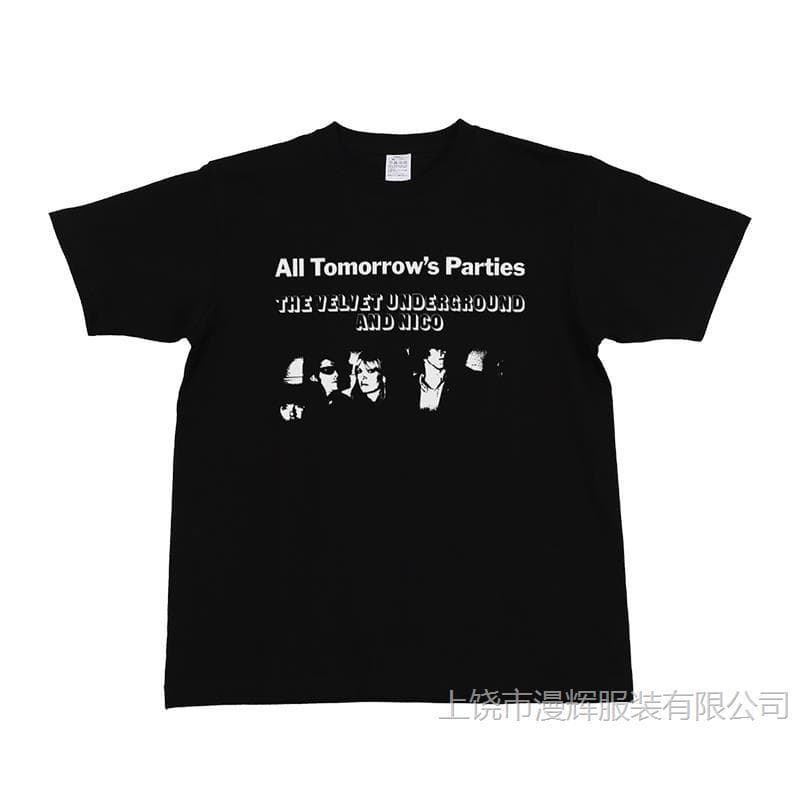 The Velvet Underground Nirvana Sonic Youth Queen Retro Vintage Black Short Sleeve T-Shirt