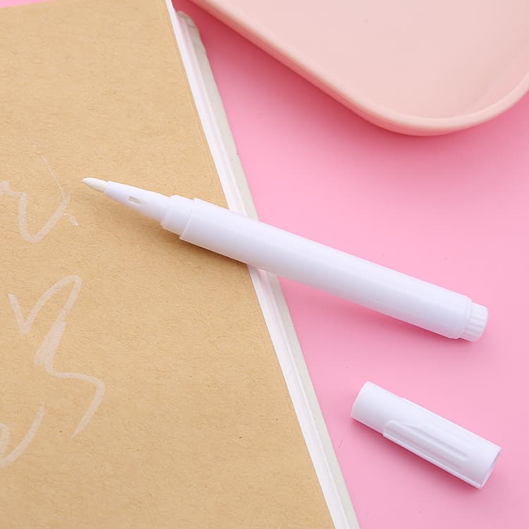 Erasable liquid chalk, white water-based blackboard pen for glass, ceramic, leather, reusable writing marker pen wholesale.