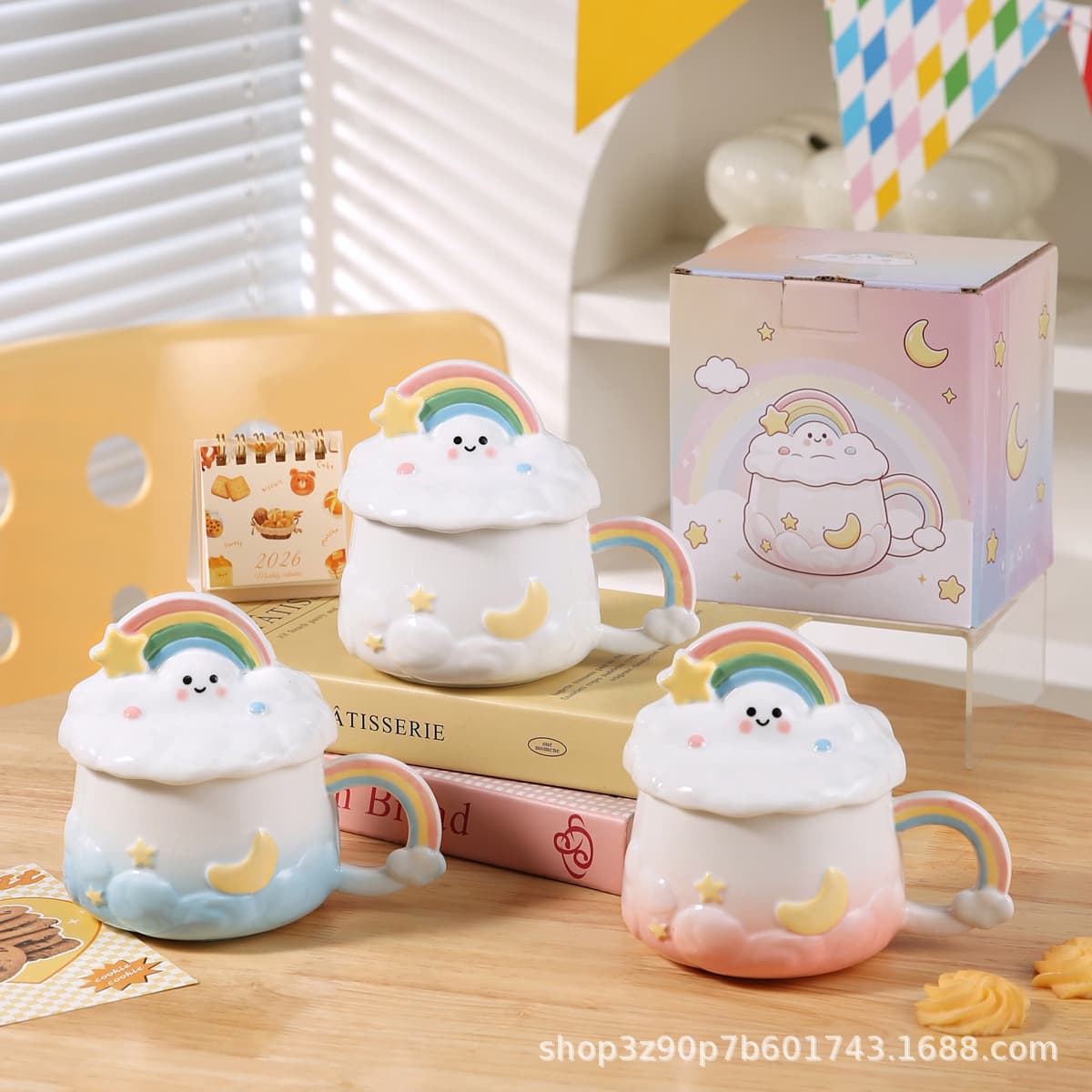 Creative Cloud Ceramic Mug High-End Coffee Cup Gift for Girlfriend Creative Gift Home Cute Mug