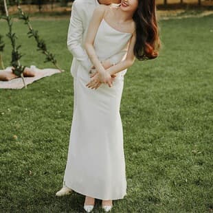 Sexy Suspender French Light Wedding Dress 2026 New Style Simple Vintage Forest Fairy Bride Wedding Outfit