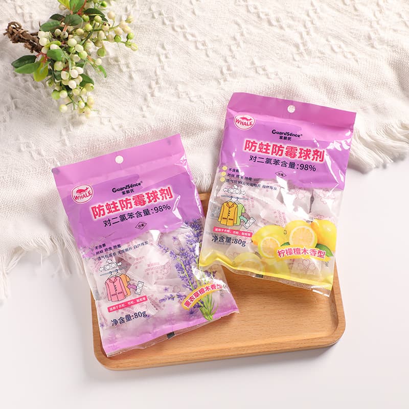 Large Individually Packaged Camphor Balls for Wardrobe Mildew, Insect, and Moth Prevention, Odor and Smell Elimination, Aromatic Spheres, and Sanitary Balls