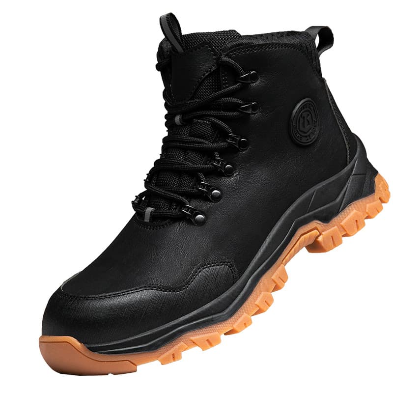Cross-border Safety Shoes for Men, Steel Toe, Puncture-Proof, Breathable, Anti-Odor Work Boots for Construction Sites and Factories, Protective Footwear for Women