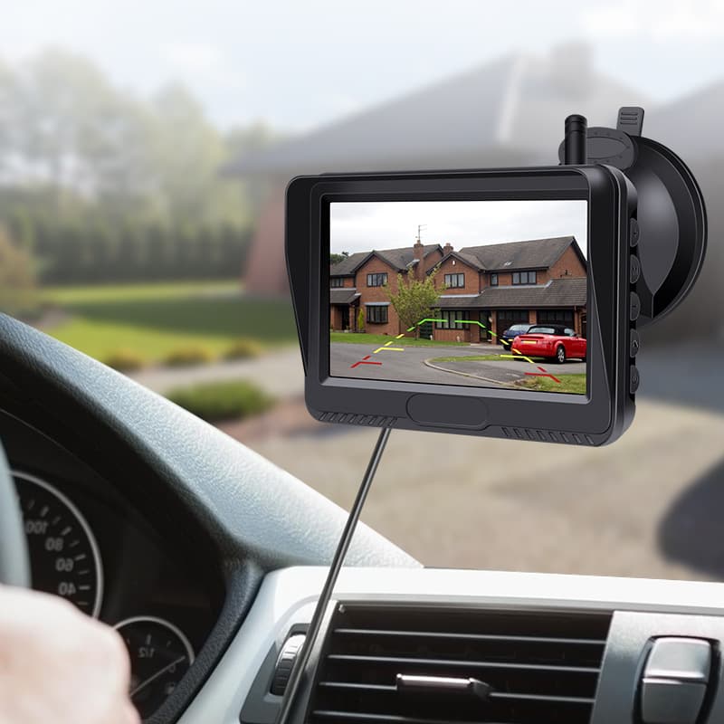 WiFi Wireless Car Camera Universal Reverse Monitor License Plate Camera Surveillance Kit