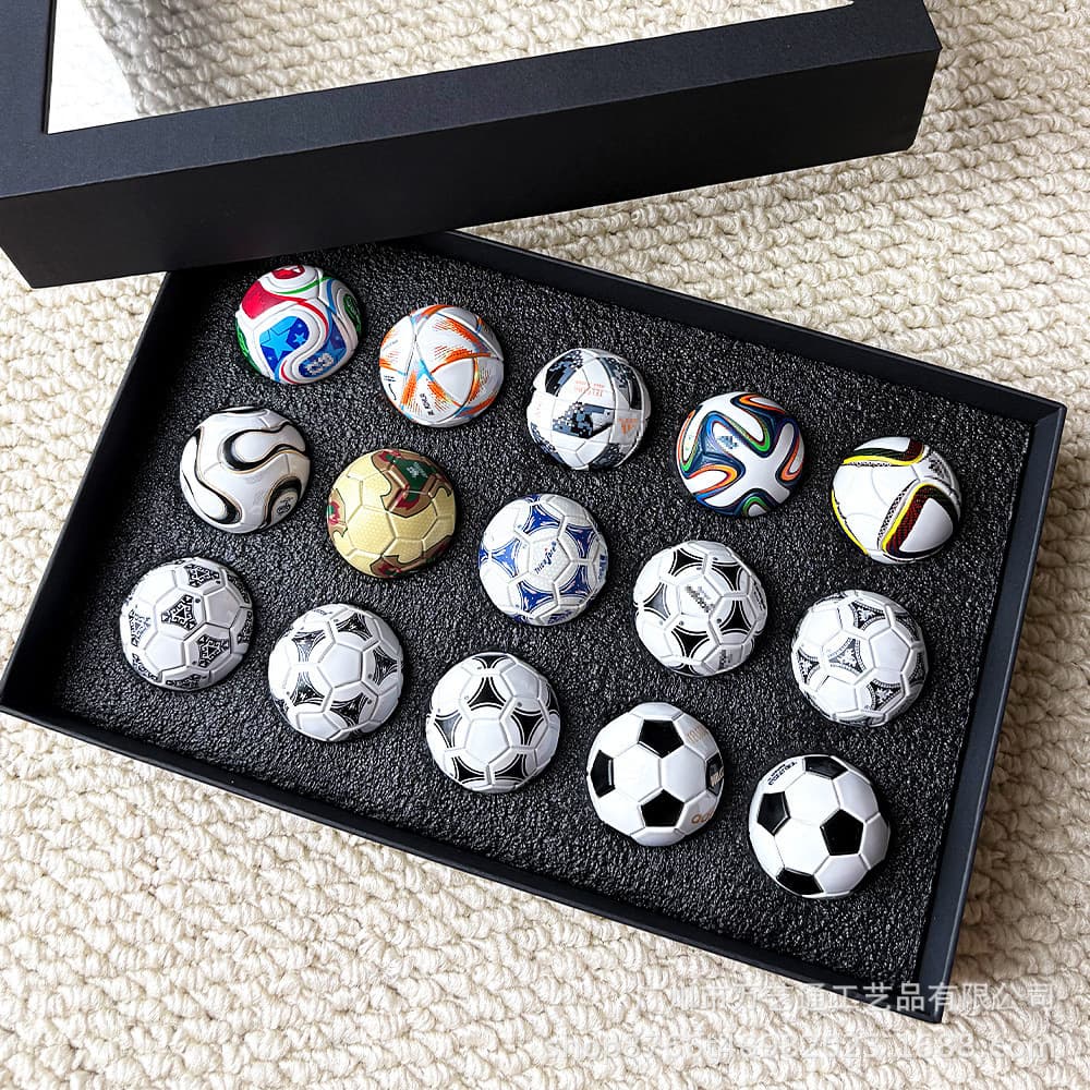 2026 USA-Mexico-Canada Football Match Soccer Ball Model 3.8cm Mini Soccer Ball Set Gift Souvenir Fan Gift