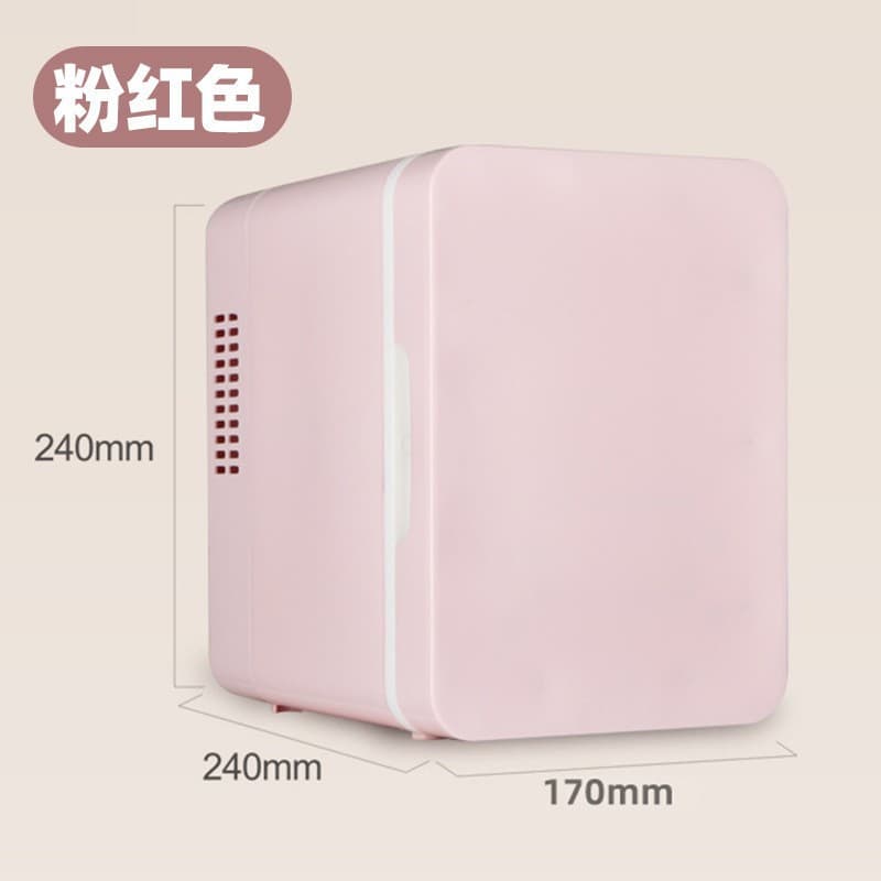 Car & Home Mini Beauty Fridge with Light and Mirror, Multifunctional Cooling & Warming Box