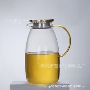 Large Capacity Cold Water Pitcher, High Temperature Resistant Glass Pitcher, Household Living Room Water Pitcher, Iced Tea Pitcher, Juice Pitcher, Water Bottle, Dispenser Pitcher