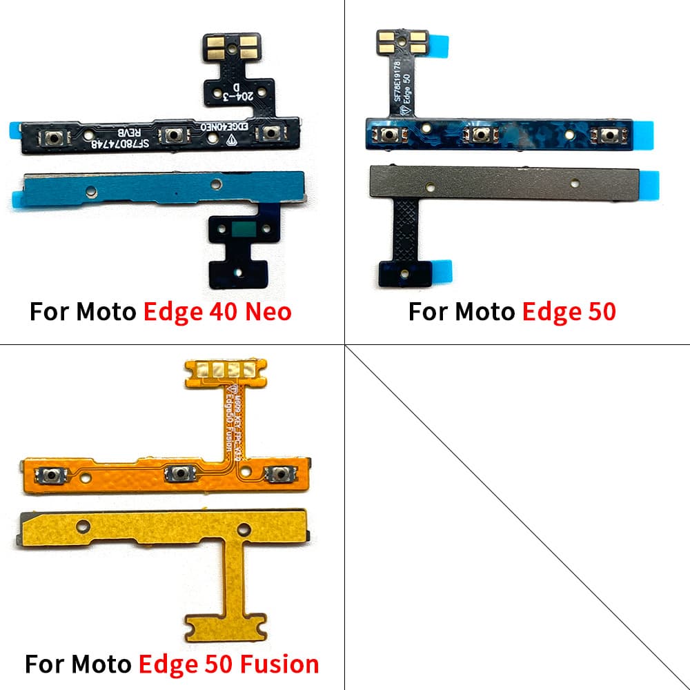 Power On Volume Flex Cable for Motorola Moto Edge 40 Neo 50 Fusion