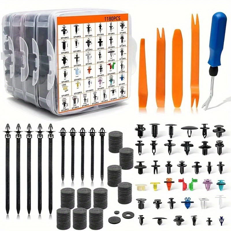 New Cross-border 1295-Piece Automotive Body Fastener Tool Kit