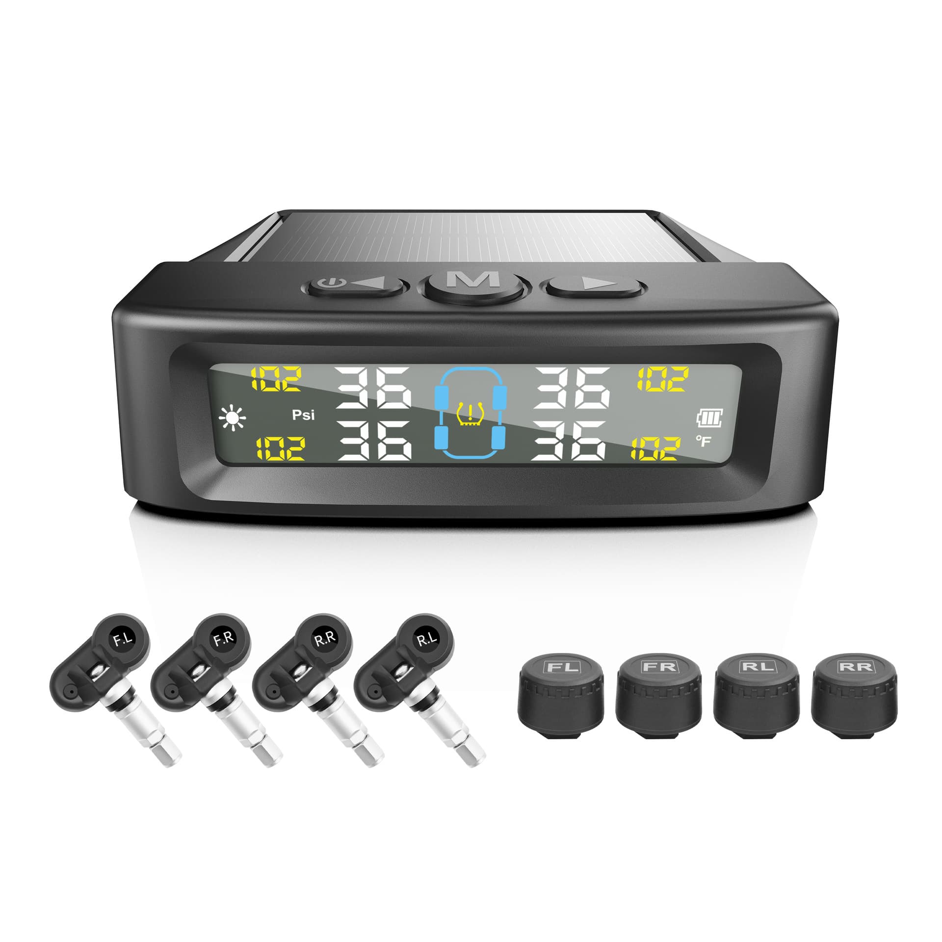 Car Tire Pressure Monitoring Car Tire Pressure Monitor TPMS Tire Pressure Detection Tire Pressure Detector Cross Mirror E-commerce