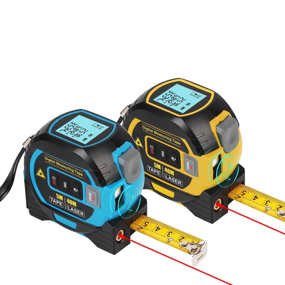 Outdoor Electronic Tape Measure 3-in-1 Laser Distance Meter Steel Tape Measure Indoor Laser Measuring Tool