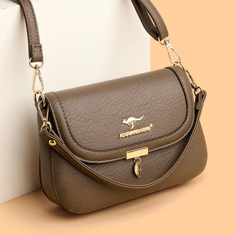 Rose Kangaroo Fashion Brand Women's Handbag Crossbody Two-Way Multi-Functional Bag Four-Season Large Capacity Bag Wholesale