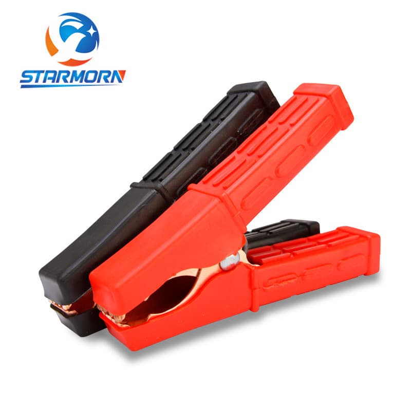 Battery clamp factory wholesale charger connection clamps 500A crocodile clips fully protected battery clamps