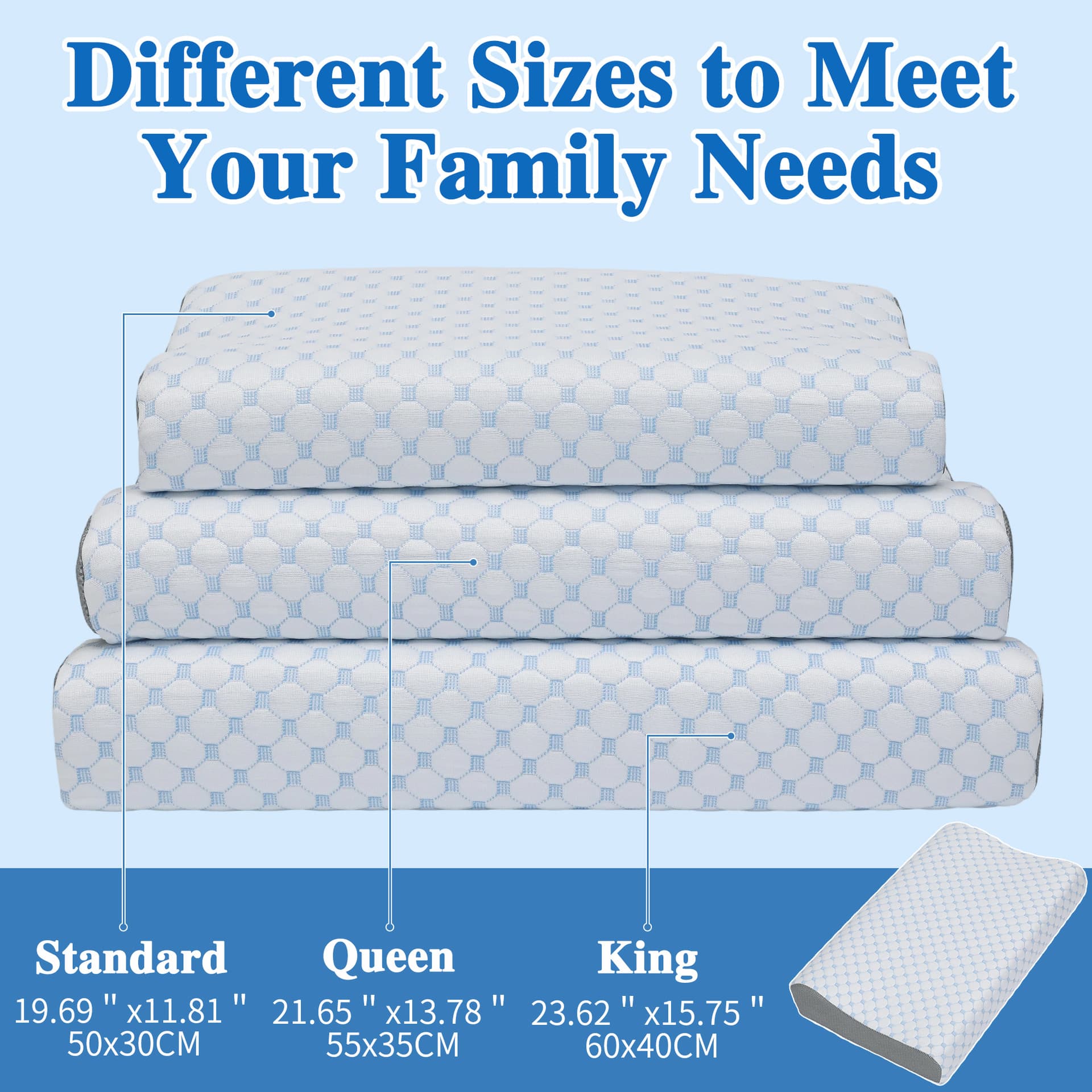 Memory Foam Contour Pillow Slow Rebound Core Neck Support Pillow Memory Foam Student Pillow Home Pillow Wholesale