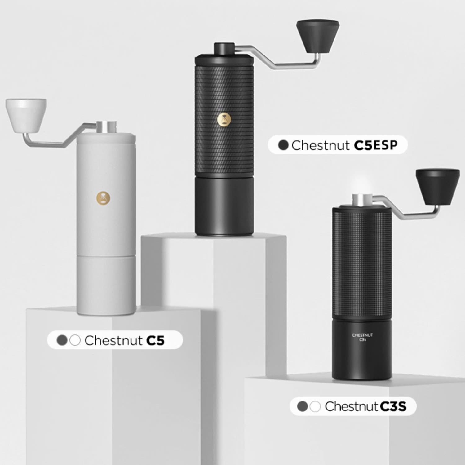TaiMo Chestnut C5 Manual Coffee Grinder Tool, Italian Espresso Hand Grinder C3S Home Use Manual Coffee Grinder