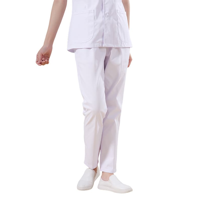 Hospital White Nurse Pants for Women, Plus Size Pink Nurse Pants, Student Stretchy Work Pants, Large Size Blue Pants