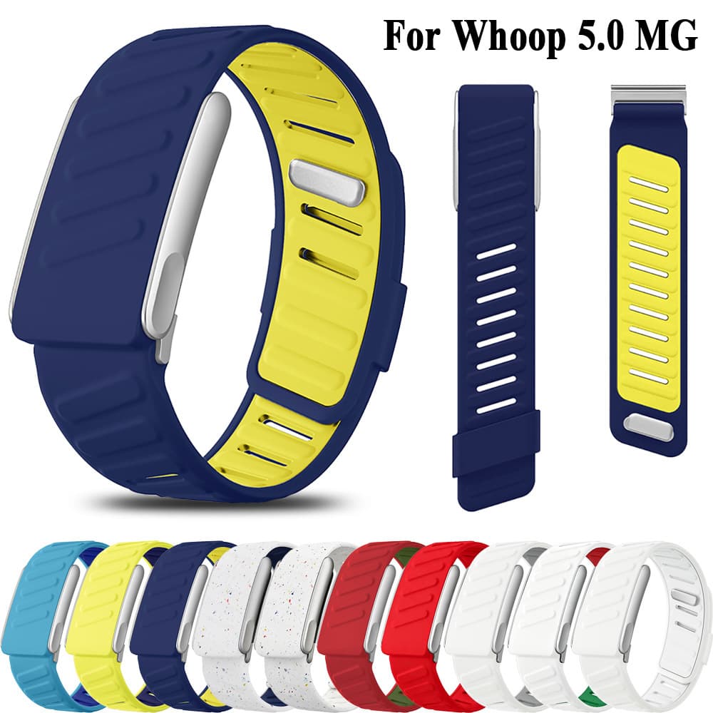 Suitable for Whoop5.0 bracelet two-color silicone strap WHOOP5.0 MG sports replacement wristband