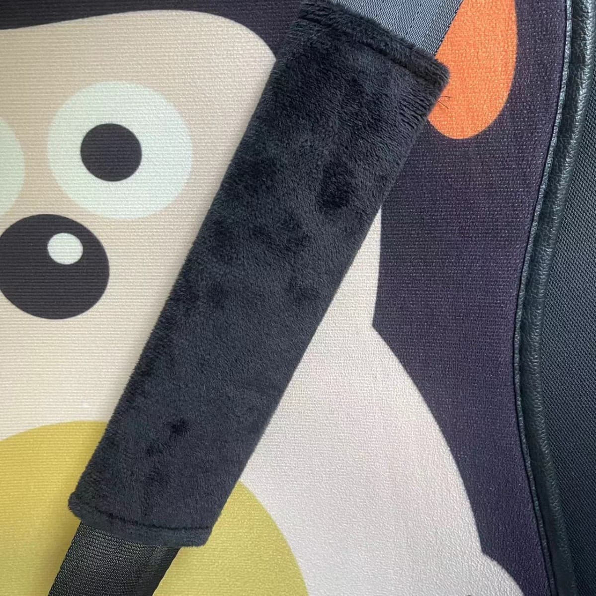Solid Color Car Seat Belt Shoulder Pad Short Plush Ultra-Soft Protective Shoulder Cover Material Practical Seat Belt Shoulder Pad