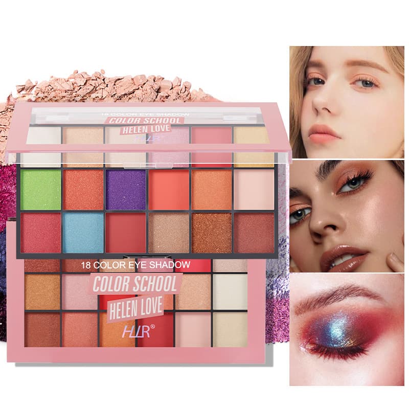 Eye shadow customization, logo change, color change, material body eye shadow palette, multi-purpose pearlescent matte cosmetics wholesale illusion