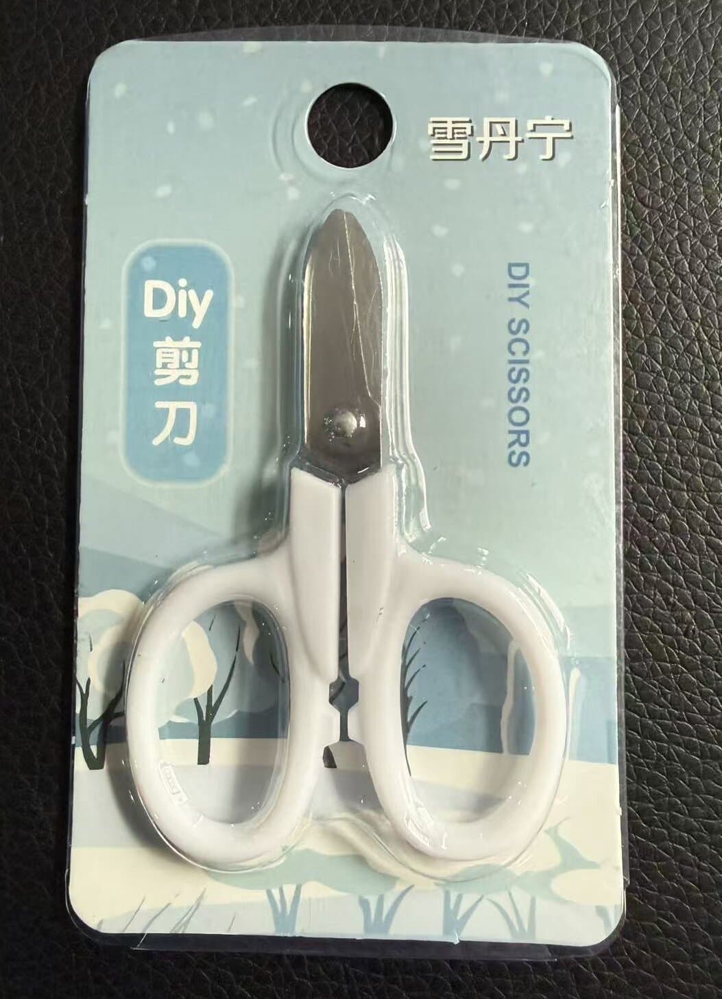 Factory direct supply mini scissors for students, handcraft thread cutting, children's scissors, stainless steel straight tip small scissors