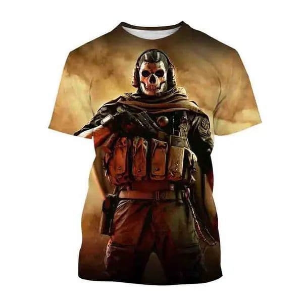 Call Of Duty Mobile 3D Printed Men's T-Shirt RPG Game Summer Breathable Quick-Dry T-Shirt