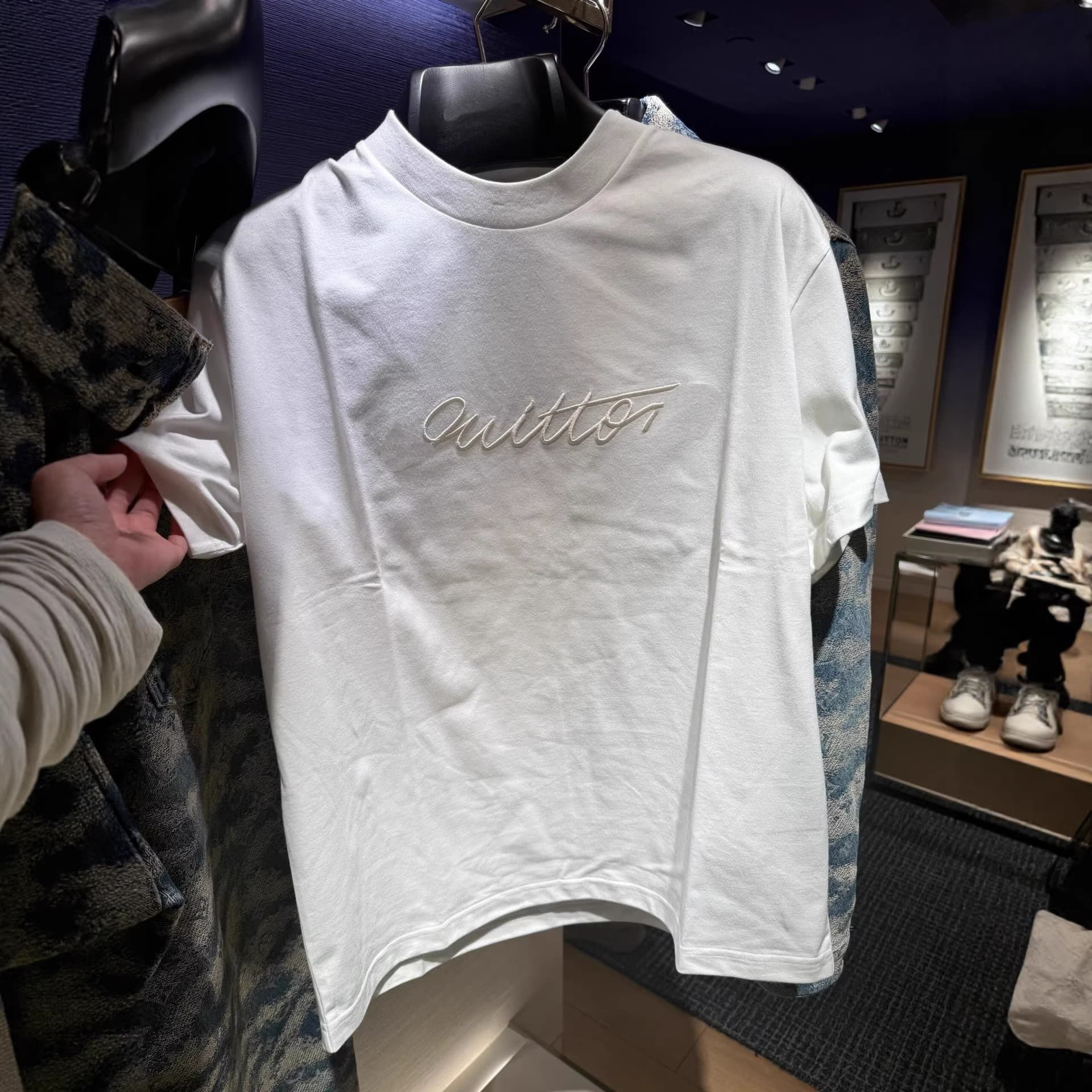 Cross-border Correct Version 26 Summer New Embroidery Letter Crew Neck Short Sleeve T-Shirt Men and Women Loose Casual Versatile Tee