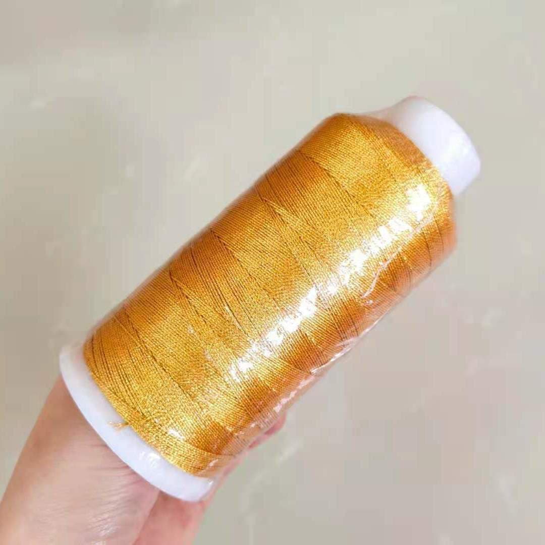 [Diegu] Gold and silver metallic thread, stranded wire for braiding, winding tassels, hand-winding gold and silver thread, large spool of gold decorative thread