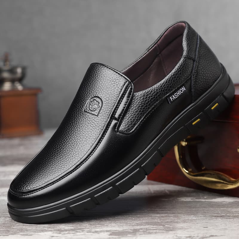 Large Size Men's Dress Shoes for Export, Size 48, New Loafers for Middle-aged and Elderly Men, Casual Dad Shoes