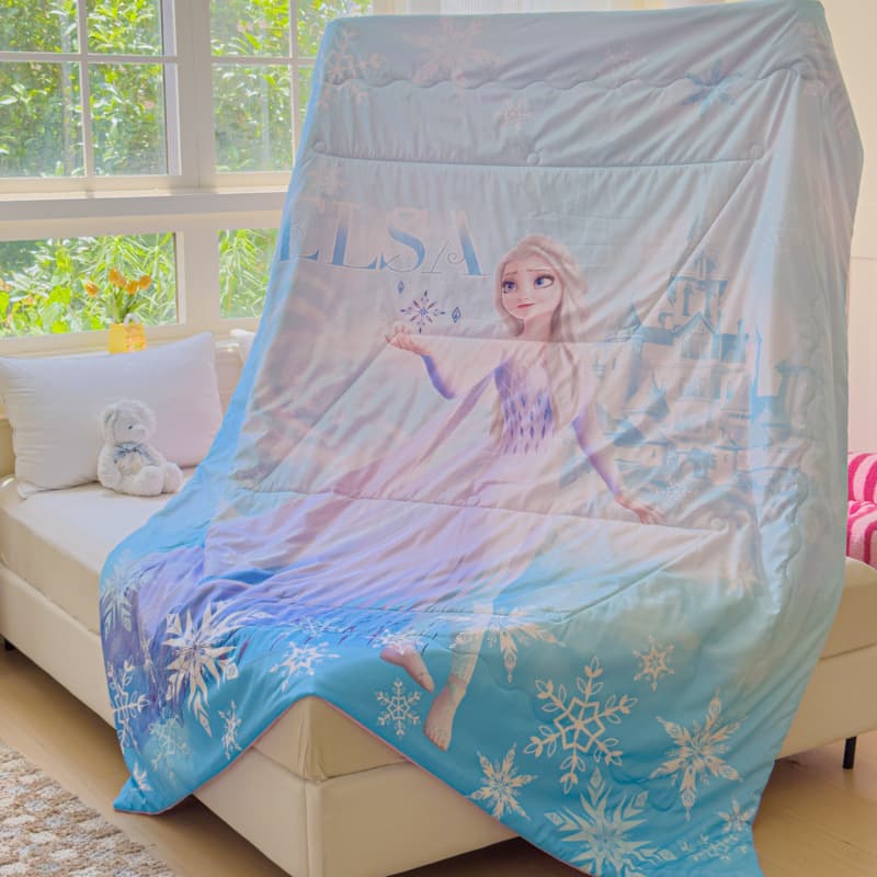 Frozen Cotton Summer Quilt Elsa Princess Girl Pink Thin Blanket Air Conditioning Blanket Nap Small Blanket Pink for Girls