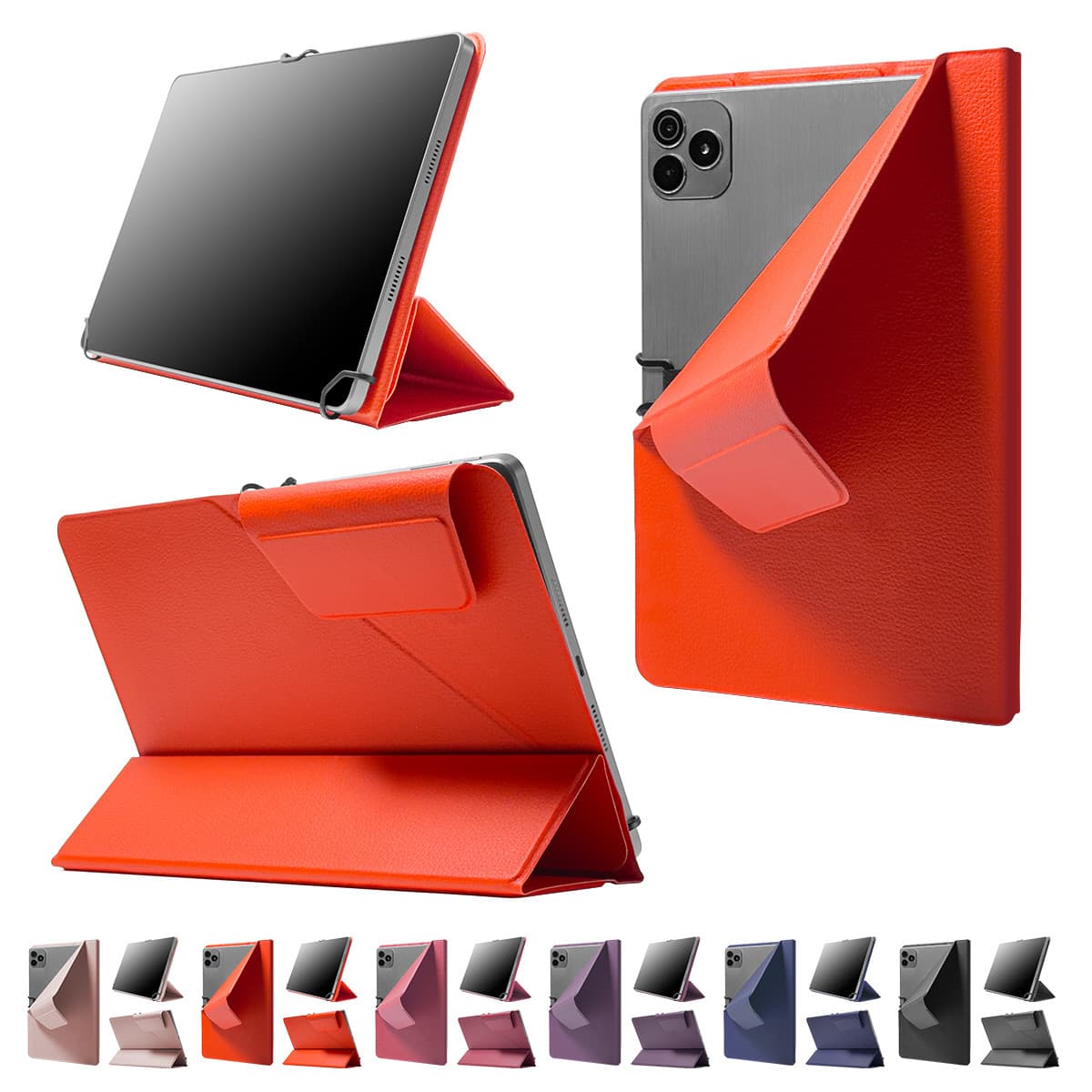 Universal retractor protective cover for tablet PC Universal protective leather case for iPad tablet 7/8/9/10/11 inches