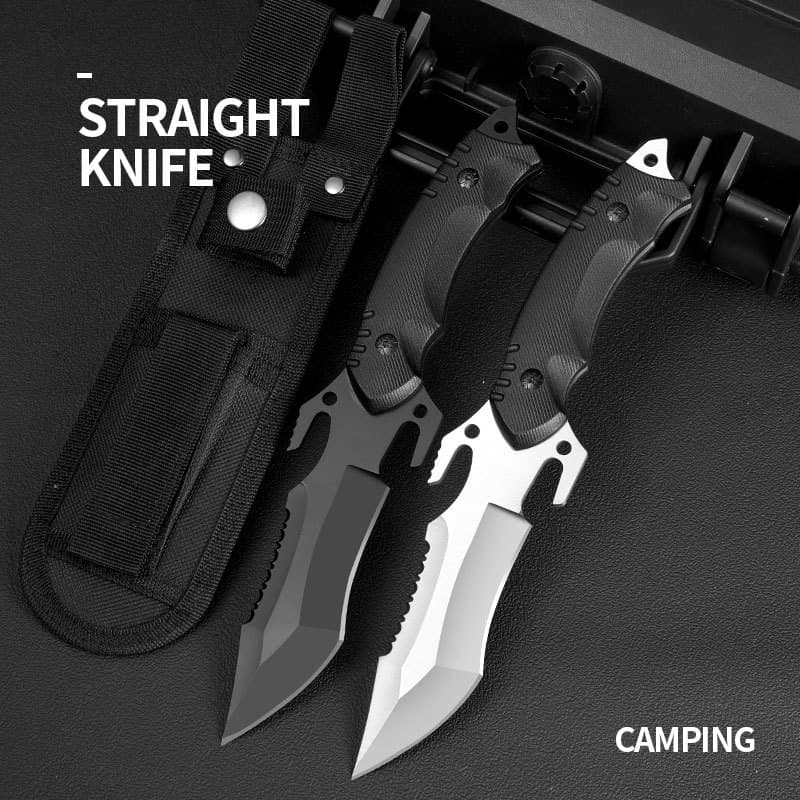 Straight Blade Outdoor Knife Portable Pocket Knife Survival Knife Military Tactical High Hardness Survival Tool