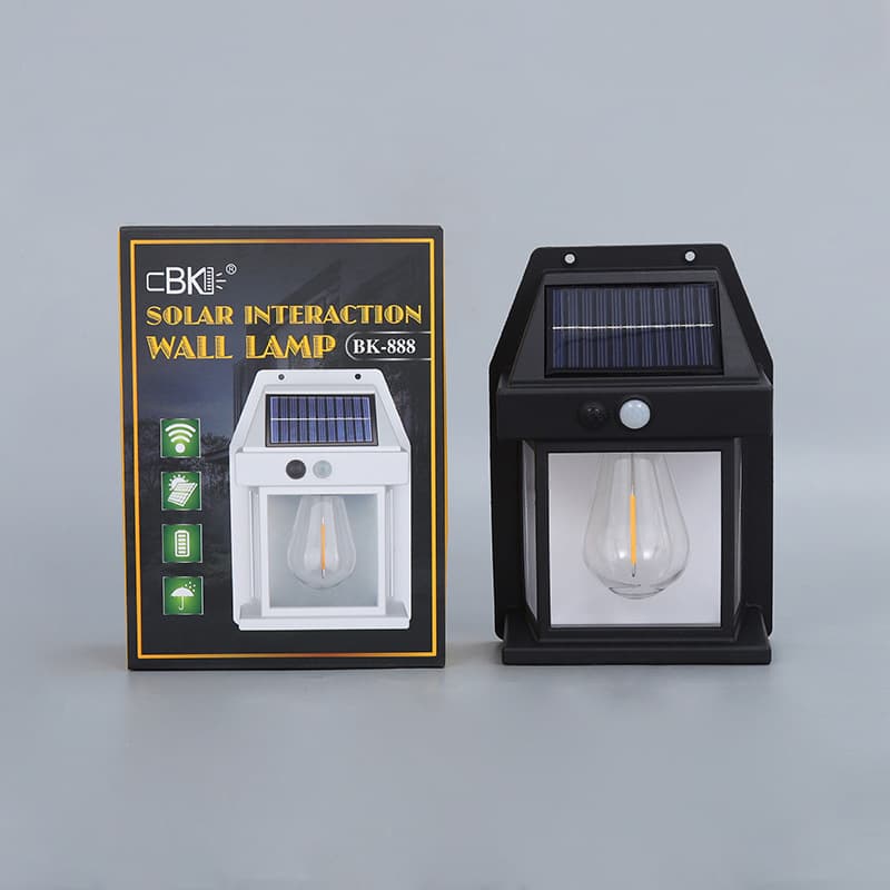 Cross-border New LED Solar Wall Light Outdoor Waterproof Exterior Wall Lamp Simple Courtyard Corridor Light for Balcony