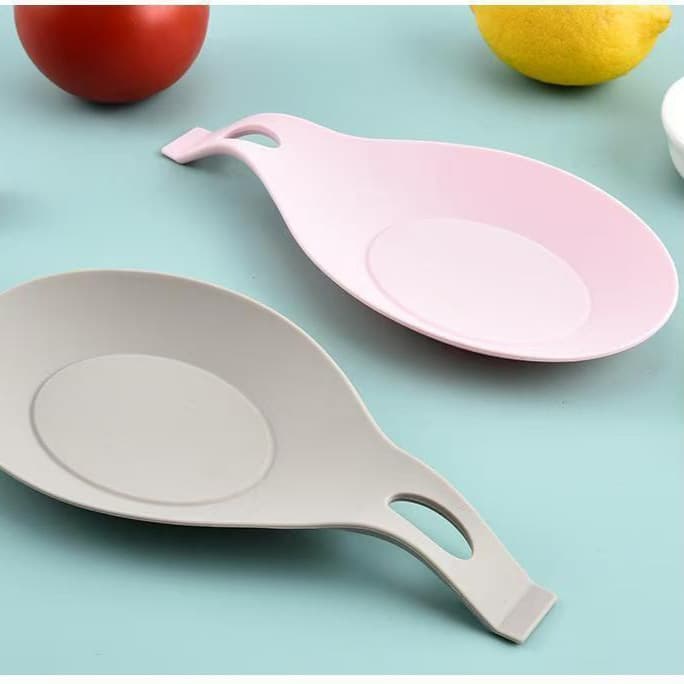 Easy to Clean Silicone Kitchen Utensil Holder Spoon Rest Heat Resistant Creative Soup Spoon Flavor Dish Pad Modern Home Tools