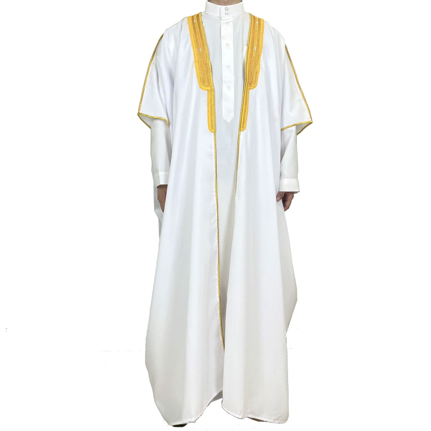 FN3-000 Cross-border Embroidered Malay Graduation Gown Speech Robe Conservative Covering Long Robe Cape Ceremony Dress