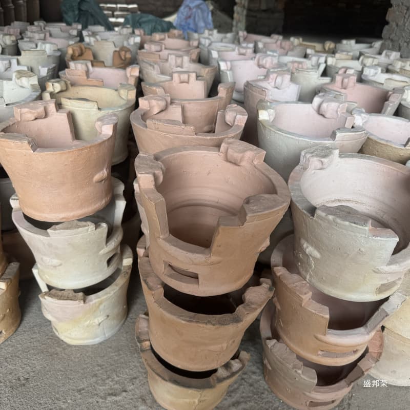 Traditional Handmade Clay Charcoal Stove, Old-style Red Clay Tile BBQ Stove for Wood-fired Commercial Tea Boiling