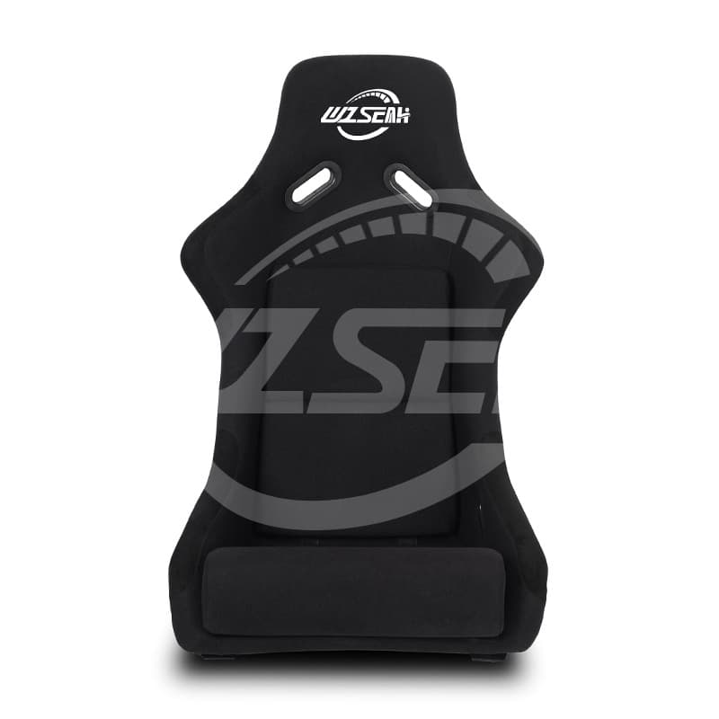 Wholesale Modified Car Racing Simulator Bucket Seat Black Flannel Dual Slide Rail Sport Seat