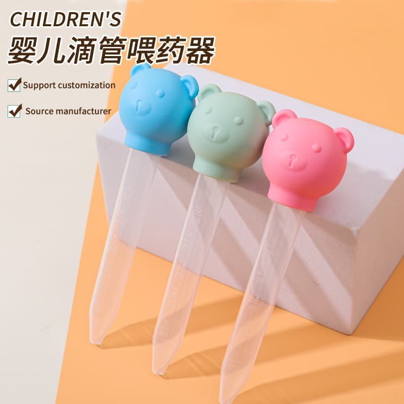 Cross-Border Supply Newborn Dropper Medicine Dispenser Graduated 5ml Pipette Baby Medicine/Water Dropper