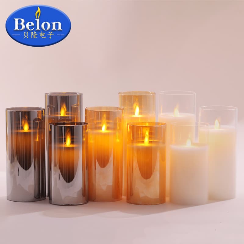 Wedding LED Remote Control Electronic Candle Light, Birthday Confession Christmas Concert Glass Cup Swaying Flame Candle