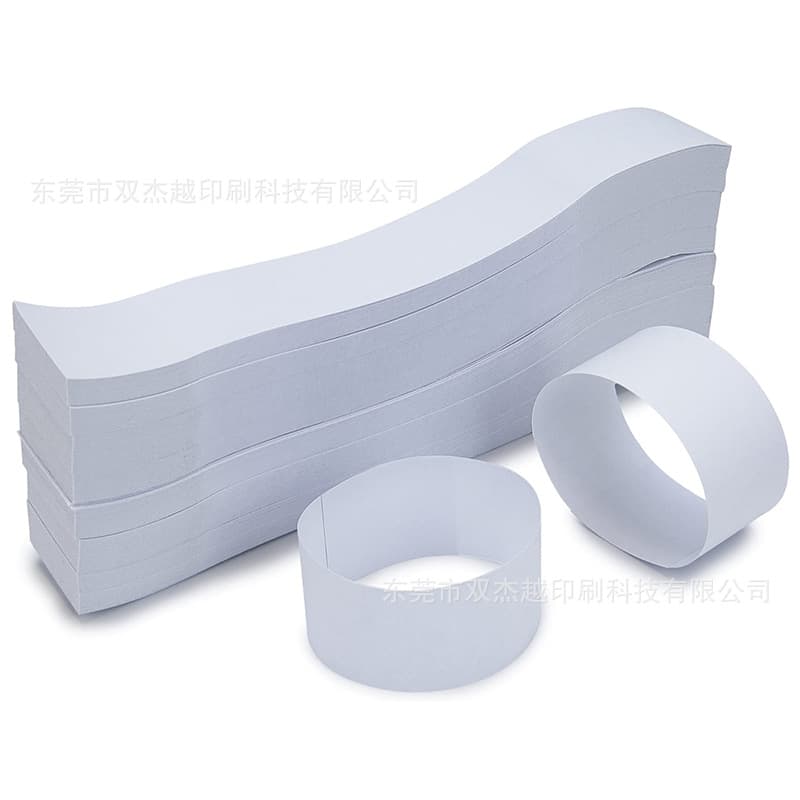 Financial white banknote dual-coated paper supermarket cash bundling strap currency material-specific universal tie