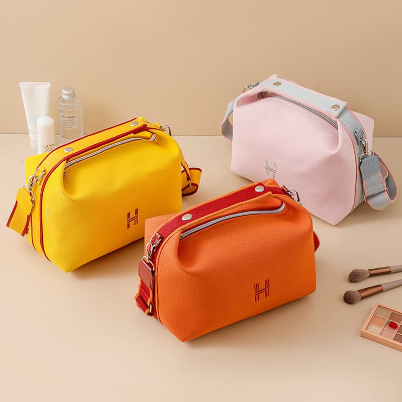 2022 new ins women's bag solid color canvas bag large capacity simple Korean style one-shoulder literary cross-body bag cosmetic bag