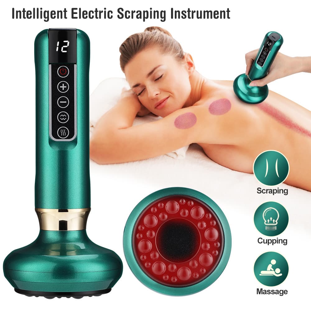 Intelligent Negative Pressure Cupping Massager, Gua Sha Device, Meridian Brush, Portable Massage Device, Suction Therapy Cupping Tool