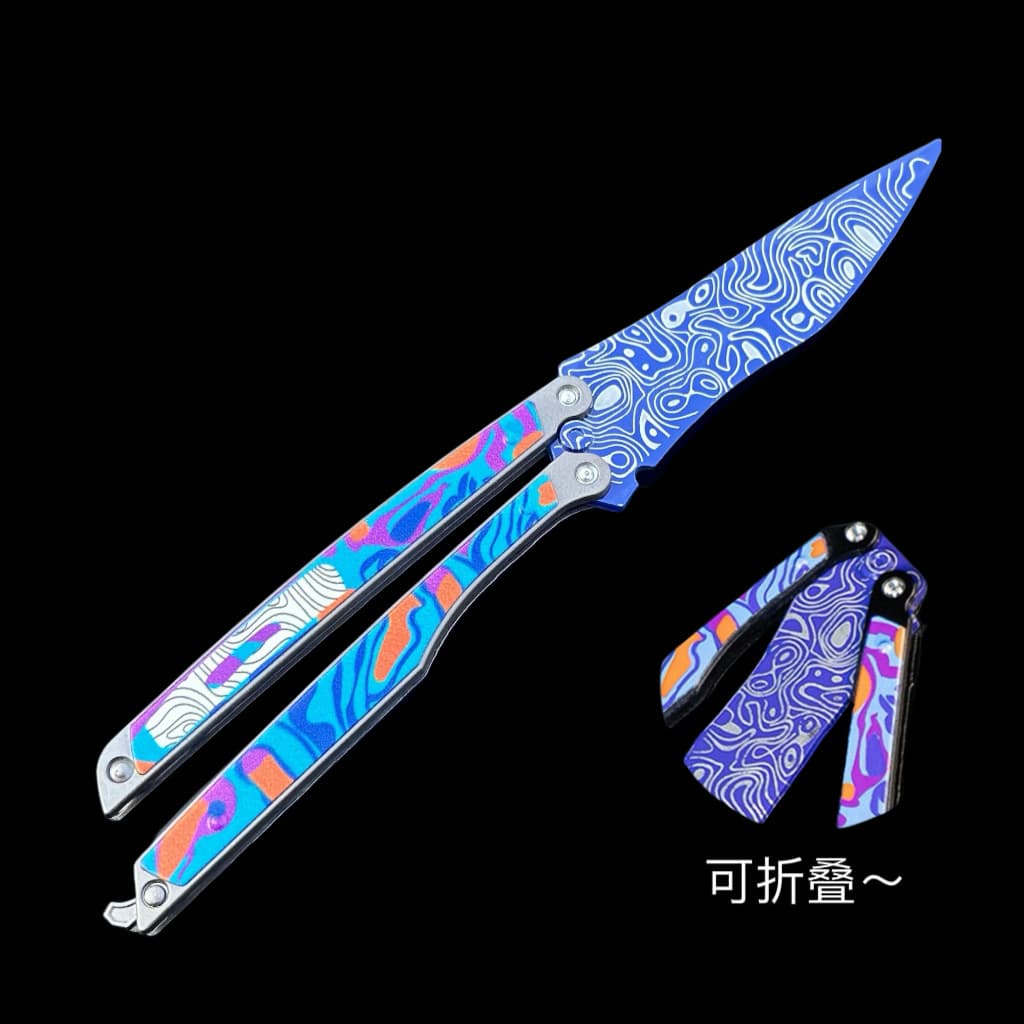 Delta Force Game Peripheral Weapon Model Arctic Retractable Butterfly Toy Knife Cold Front Craft Ornament