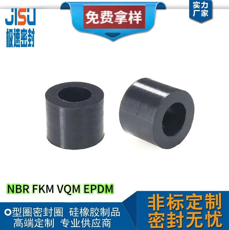 Silicone cylindrical gaskets, rubber gaskets, automotive connector wire conduits, in stock with bulk discounts and custom orders available