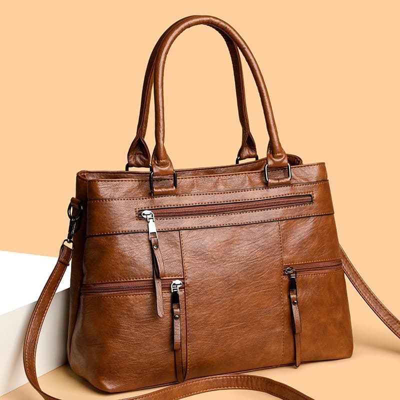 Cross-border New Style Versatile Women's Bag Large Capacity Premium Texture Handbag Soft Leather Commuter Shoulder Crossbody Bag